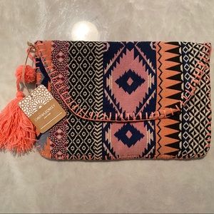 Cynthia Rowley patterned clutch